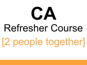 CA Refresher Mature Driver Course [2 people together]